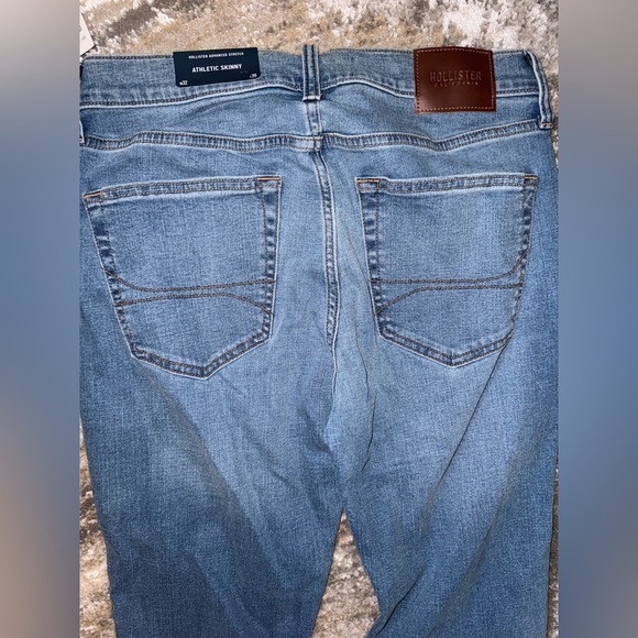 Hollister Men's Skinny Jeans - Light Blue - Picture 5 of 5
